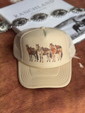 Saddled Horses Trucker Hat