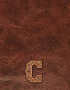 Baha Ranch Monogrammed Initial Western Leather Look Saddle Longhorn Cowboy Cowgirl Kitchen Dish Towels Made in America