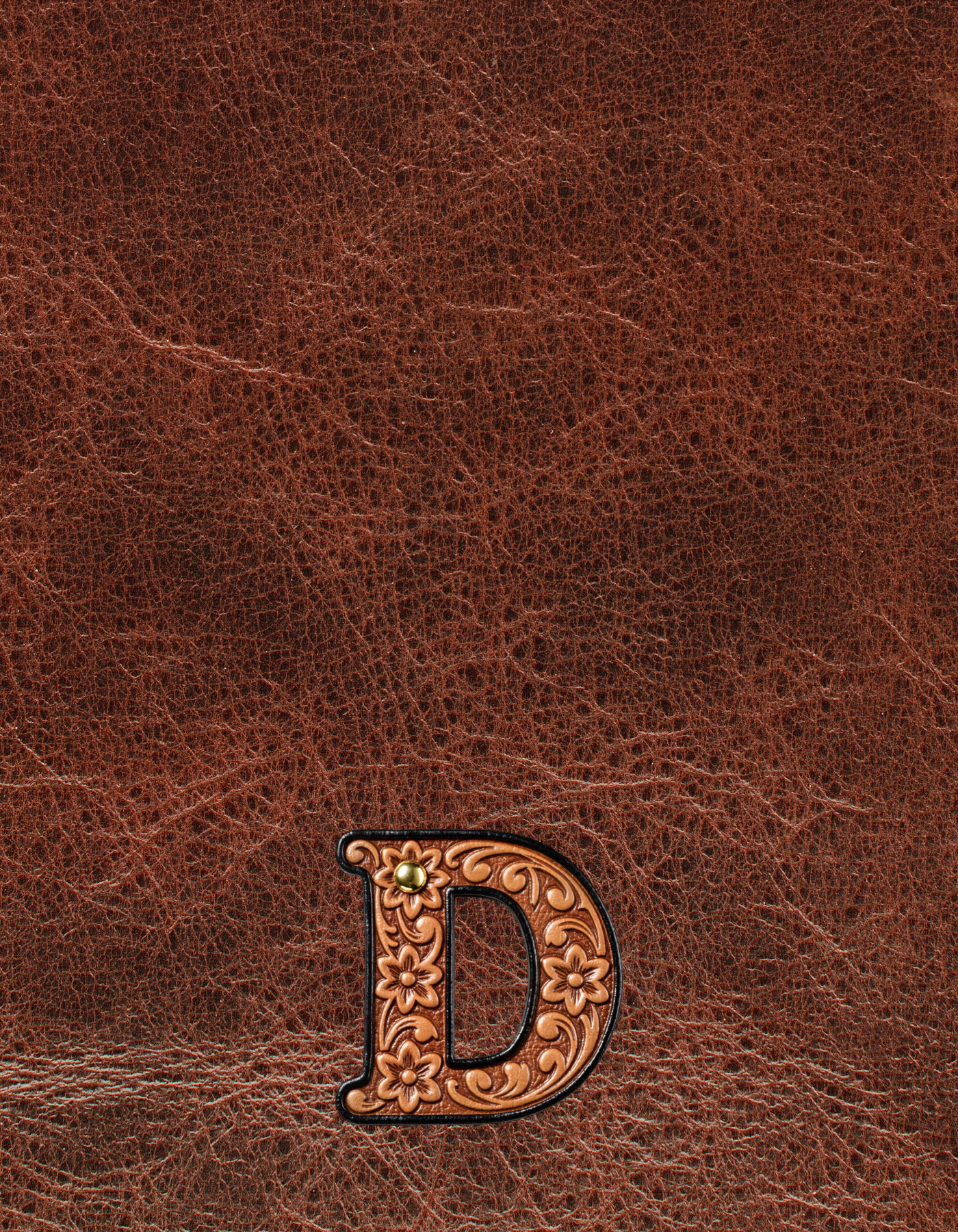 Baha Ranch Monogrammed Initial Western Leather Look Saddle Longhorn Cowboy Cowgirl Kitchen Dish Towels Made in America