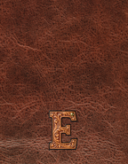 Baha Ranch Monogrammed Initial Western Leather Look Saddle Longhorn Cowboy Cowgirl Kitchen Dish Towels Made in America
