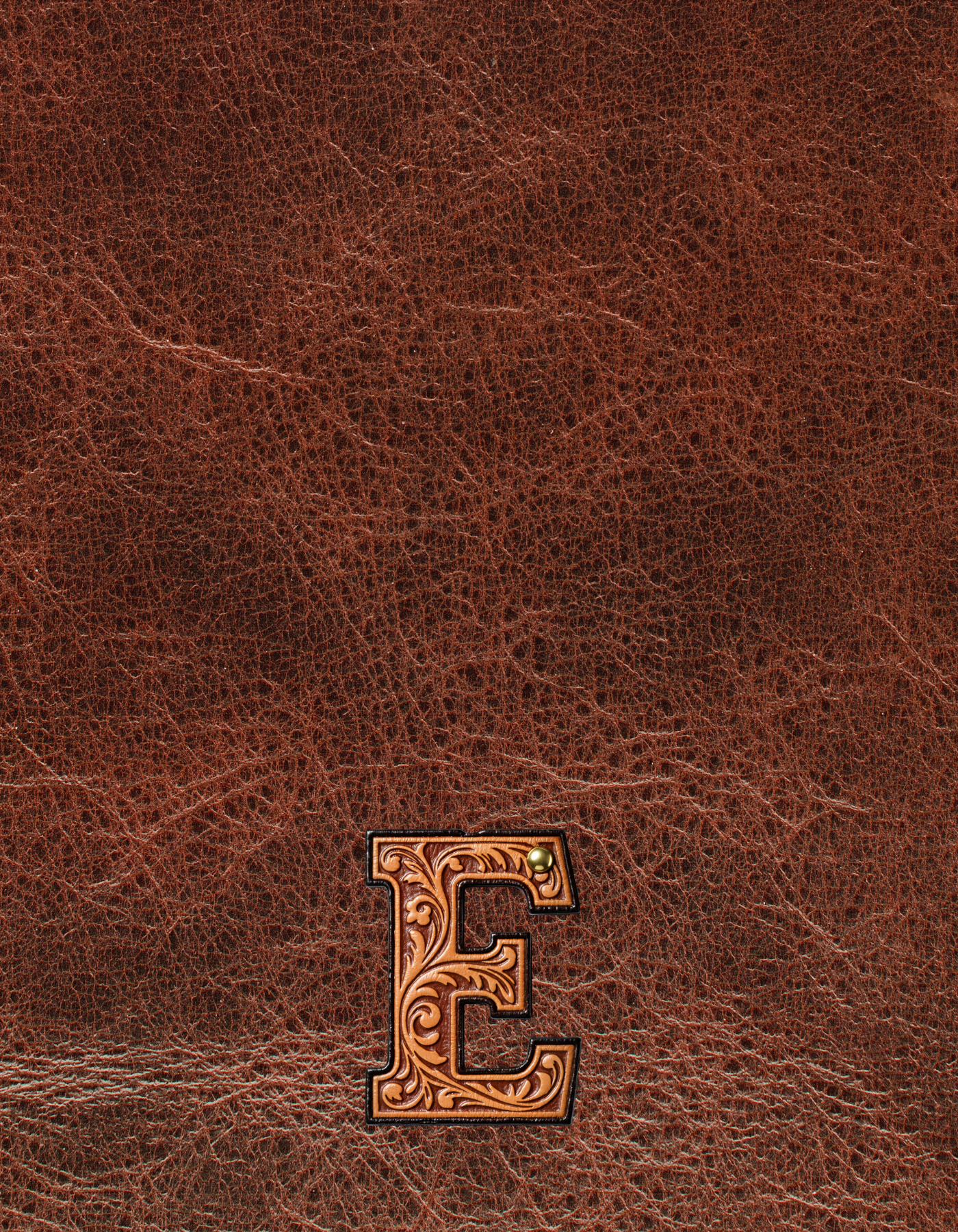Baha Ranch Monogrammed Initial Western Leather Look Saddle Longhorn Cowboy Cowgirl Kitchen Dish Towels Made in America