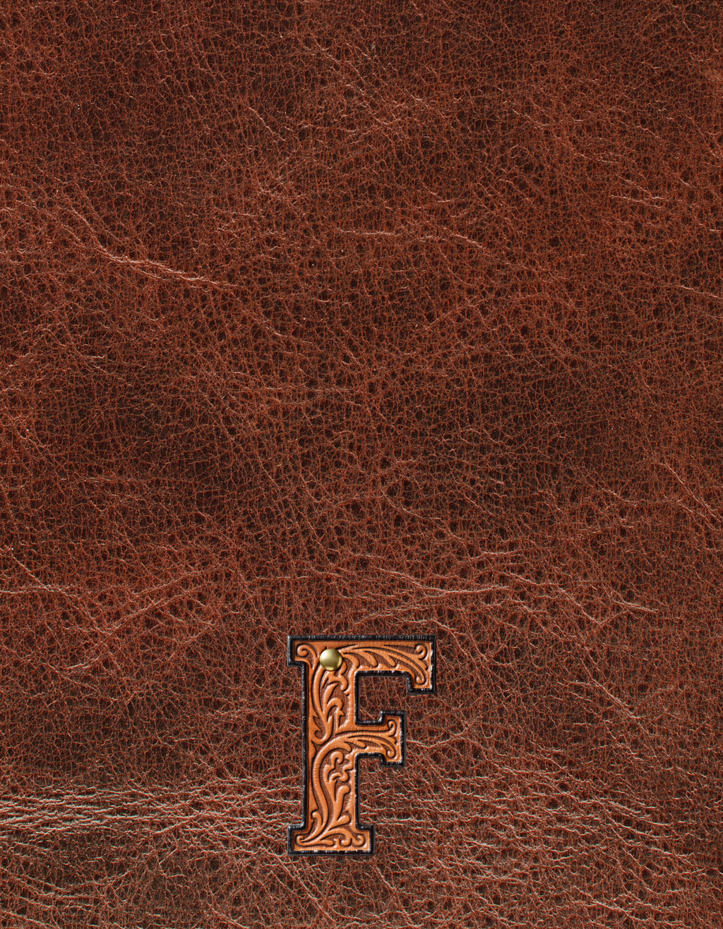 Baha Ranch Monogrammed Initial Western Leather Look Saddle Longhorn Cowboy Cowgirl Kitchen Dish Towels Made in America