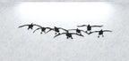 Steel Flock of Incoming Canada Geese | Wall Art
