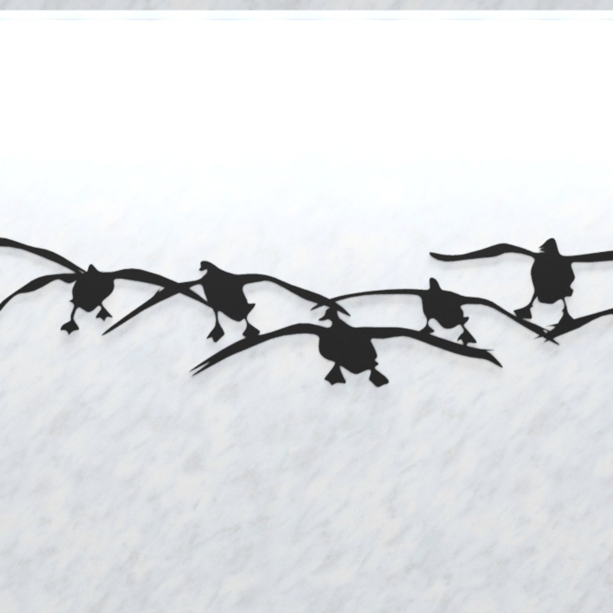 Steel Flock of Incoming Canada Geese | Wall Art