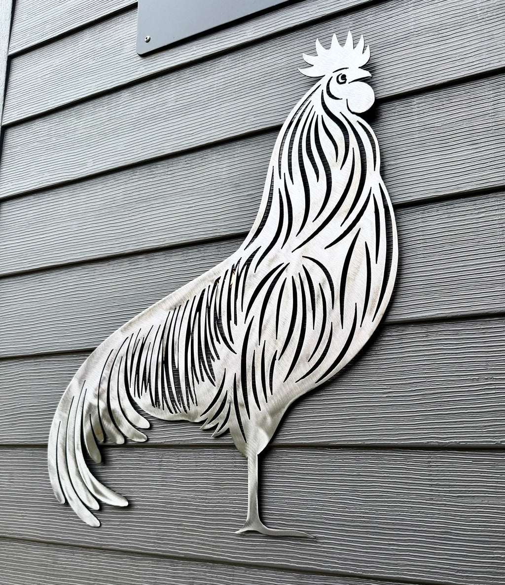 Steel Rooster Wall Art