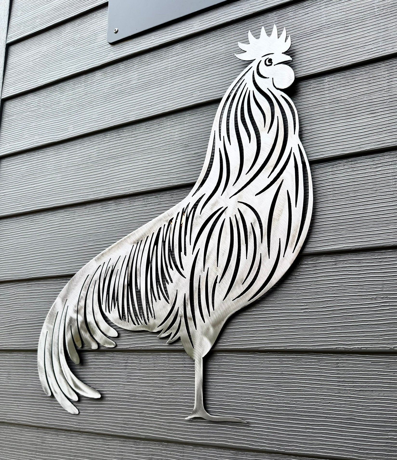 Steel Rooster Wall Art
