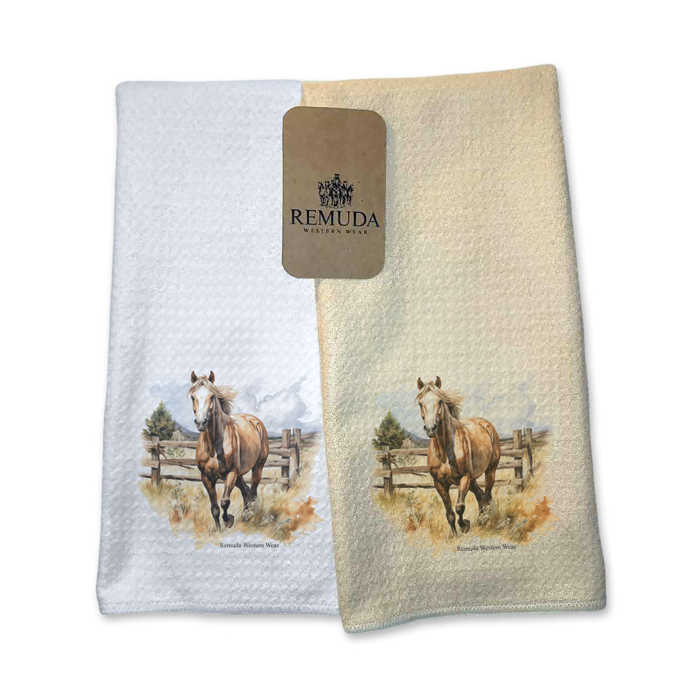 SUNDAY FUN DAY Western Kitchen Hand Towel Set