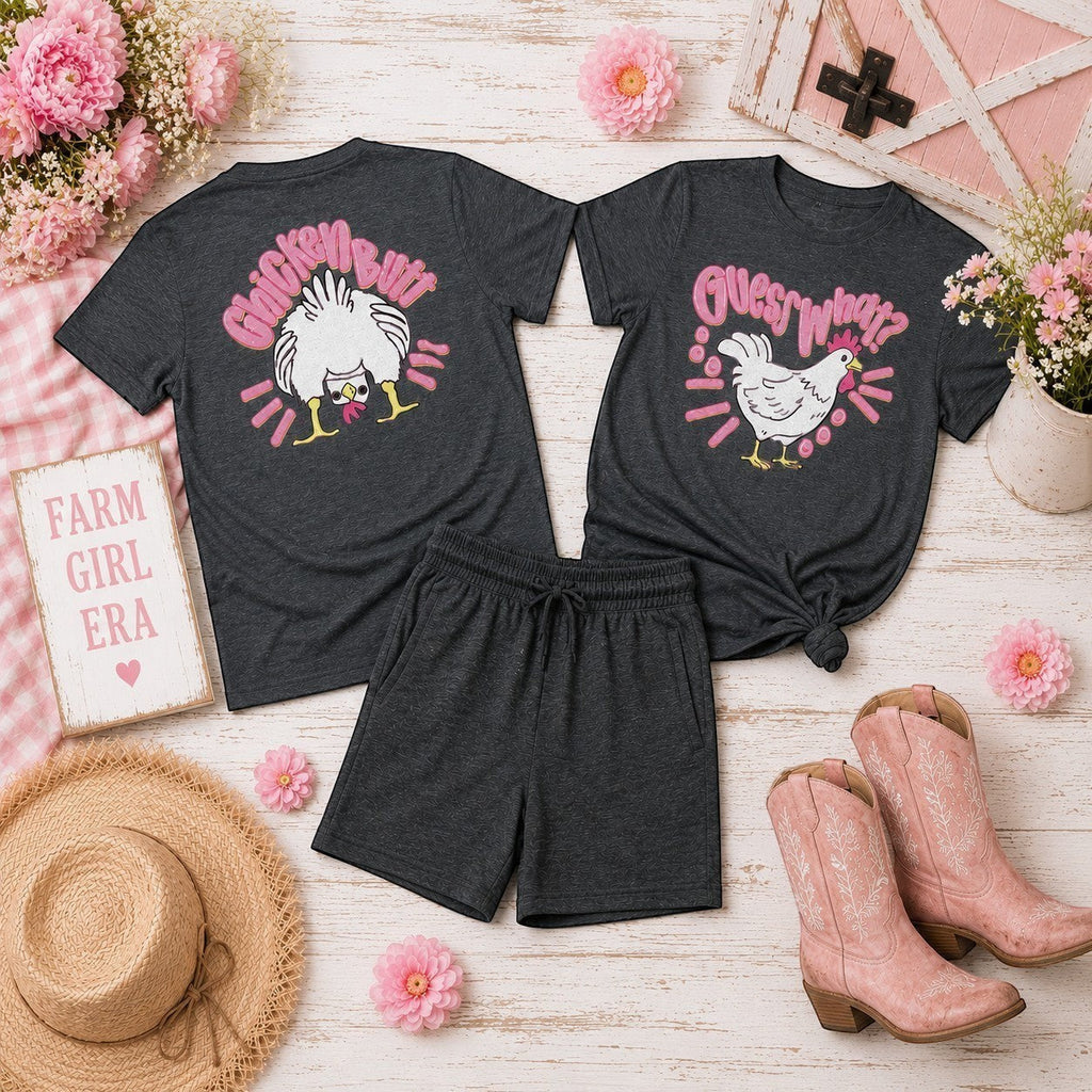 Guess What Chicken Butt Youth and Toddler Graphic Tee