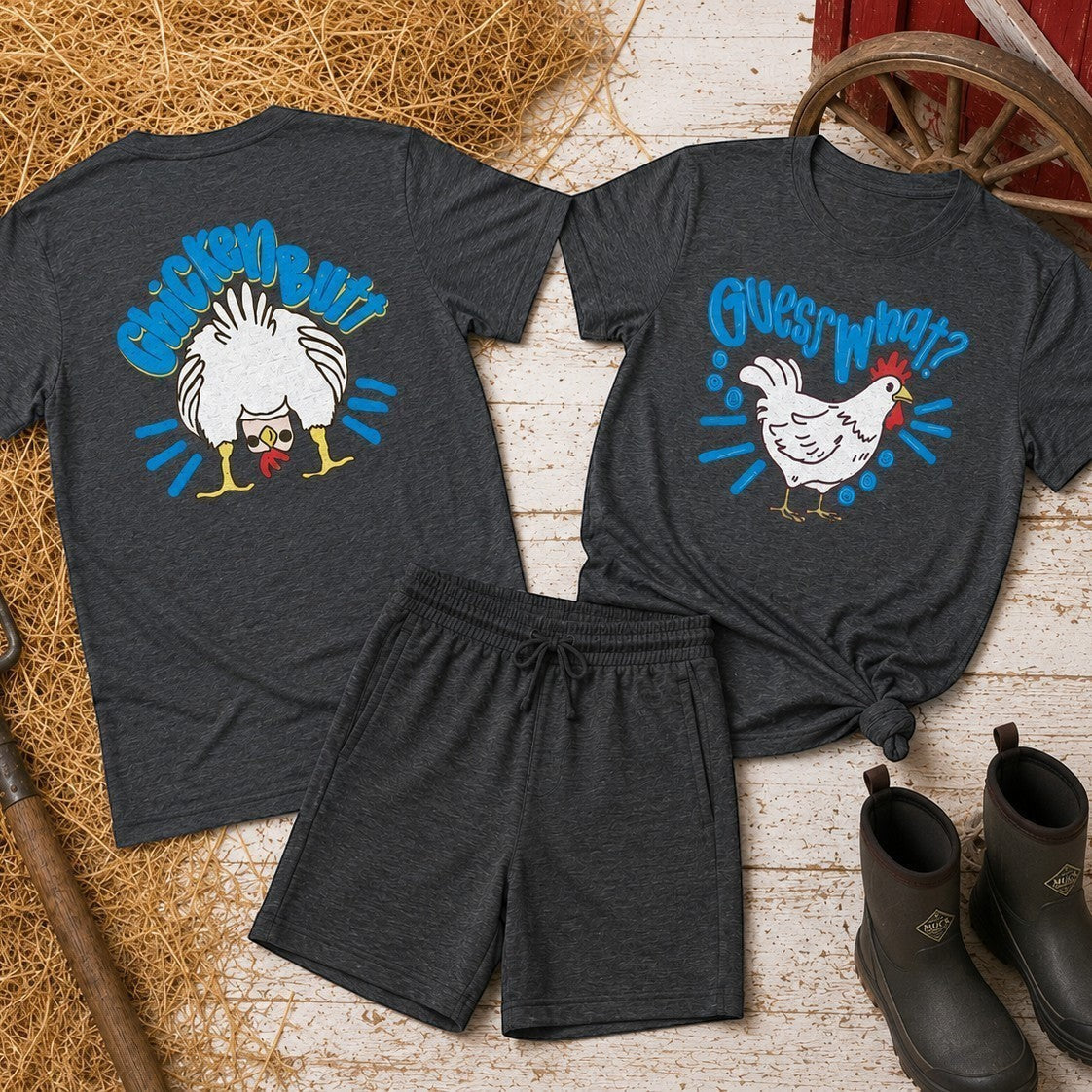 Guess What Chicken Butt Youth and Toddler Graphic Tee