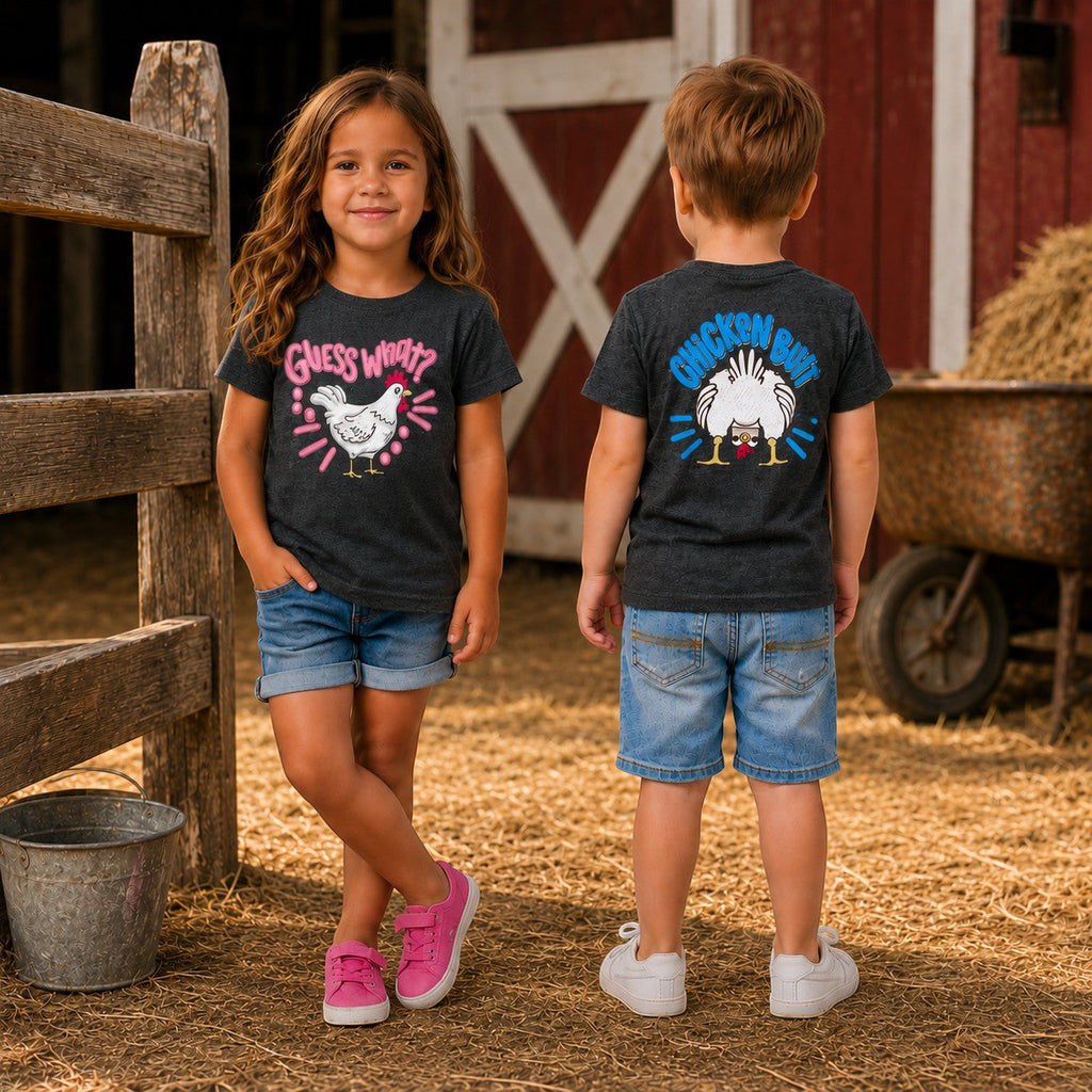 Guess What Chicken Butt Youth and Toddler Graphic Tee
