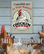 Personalized - Chicken Coop - Metal Sign