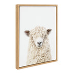 Sylvie Sheep Bangs Portrait Framed Canvas by Amy Peterson Art Studio