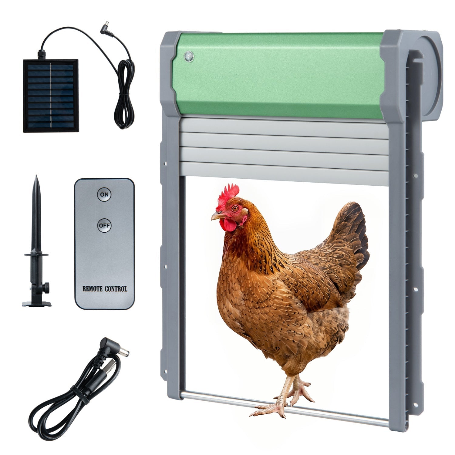 Automatic Chicken Coop Door with Remote Control & Light Sensor