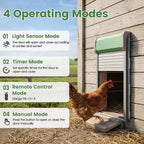Automatic Chicken Coop Door with Remote Control & Light Sensor