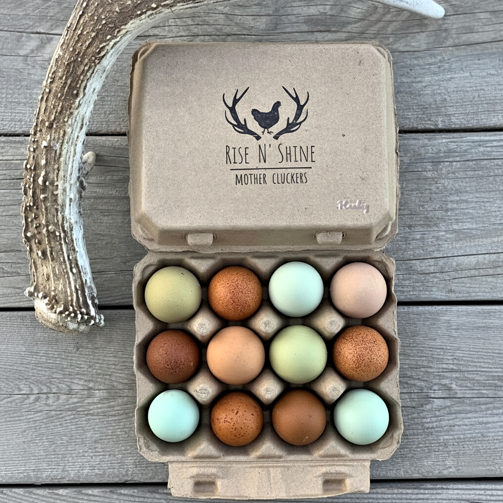 Henlay Vintage Blank Egg Cartons, Classic 3x4 Design, 2 Colors, 25, 65, 75, or 200 Pack