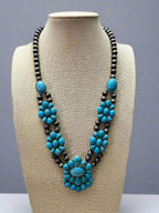 Western Squash Faux Statement Necklace - 21 inch