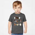 Chicken Lovers Farmyard Birds Illustration Featuring Hen Breeds For Kids And Infants Comfort Colors Tee