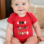 Chicken Lovers Farmyard Birds Illustration Featuring Hen Breeds For Kids And Infants Comfort Colors Tee