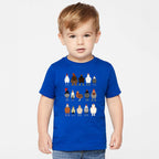 Chicken Lovers Farmyard Birds Illustration Featuring Hen Breeds For Kids And Infants Comfort Colors Tee