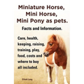 Miniature Horse, Mini Horse, Mini Pony as Pets. Facts and Information. Miniature Horses Care, Health, Keeping, Raising, Training, Play, Food, Costs an - Paperback