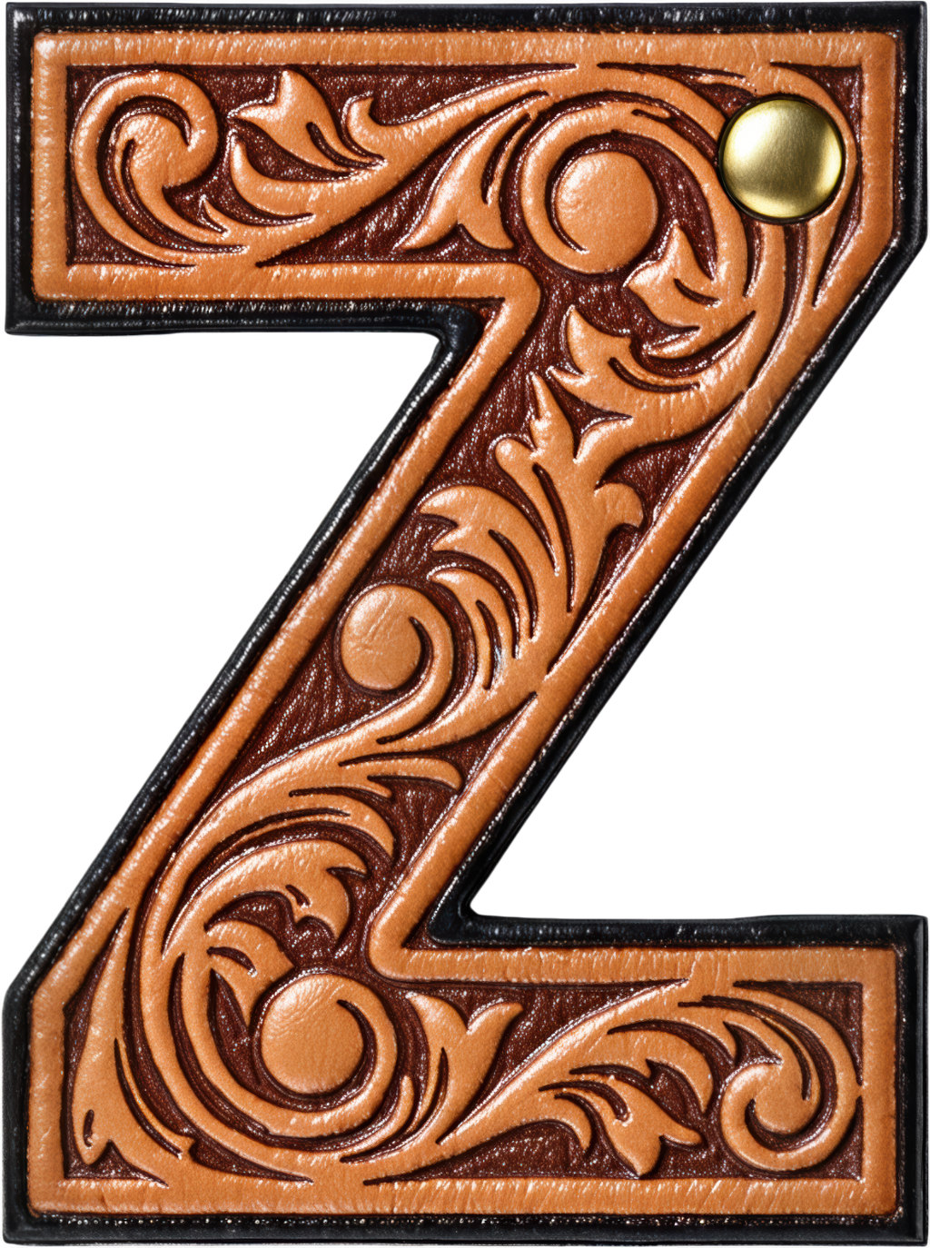 Baha Ranch Monogrammed Initial Western Leather Look Saddle Longhorn Cowboy Cowgirl Kitchen Dish Towels Made in America